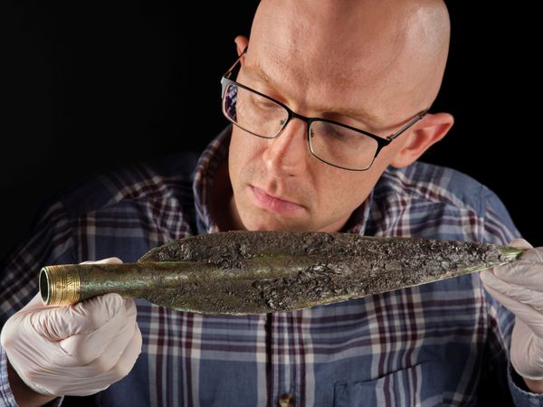 Bronze Age hoard reveals weapons wrapped in wool and sheepskin, offering new insight into life in ancient Scotland