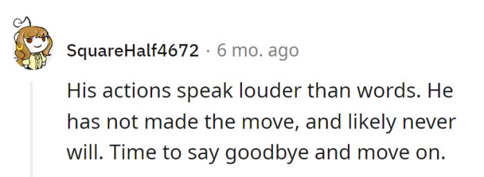 Actions speak louder than words.