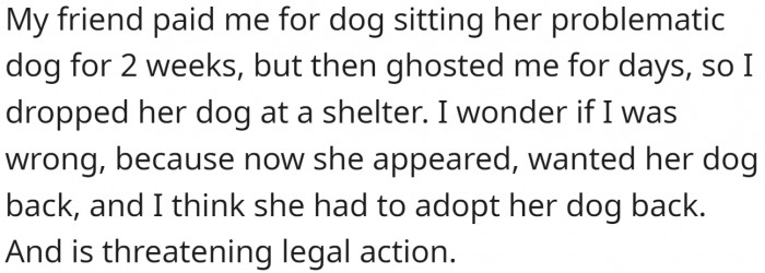 OP has offered the following explanation for why they think they might be the asshole: