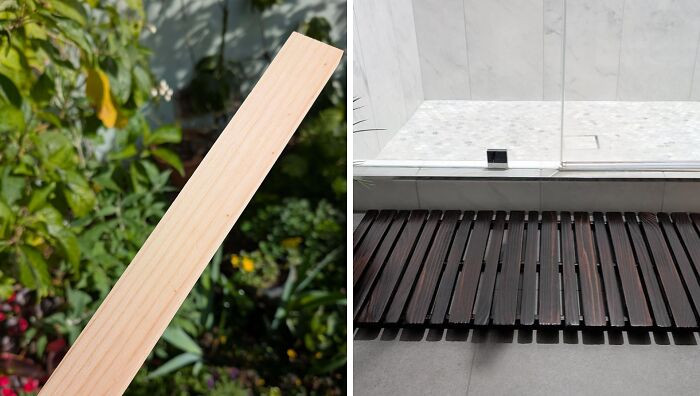 "Wooden Shower Mat"