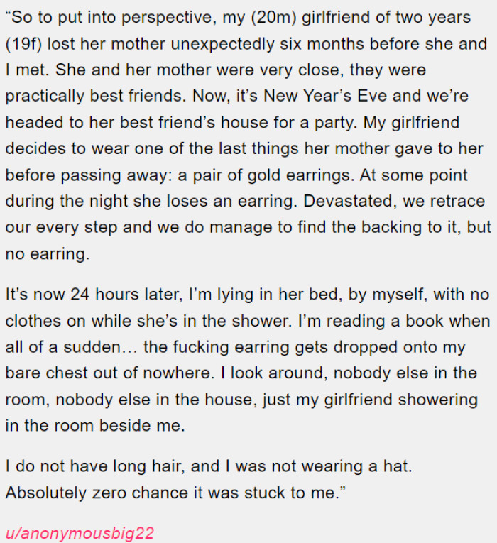 Mysterious earring reappears