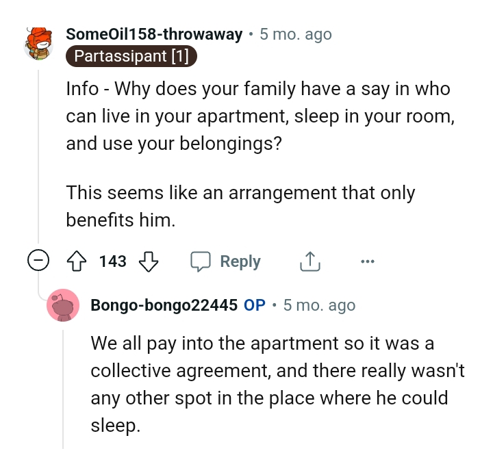 And the comments from other Redditors roll in...