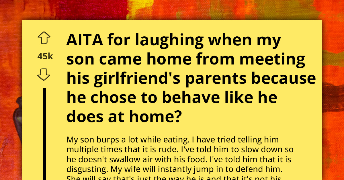Man Faces Humiliation at Girlfriend’s Family Dinner After Ignoring Dad's Warning to Stop Burping While Eating