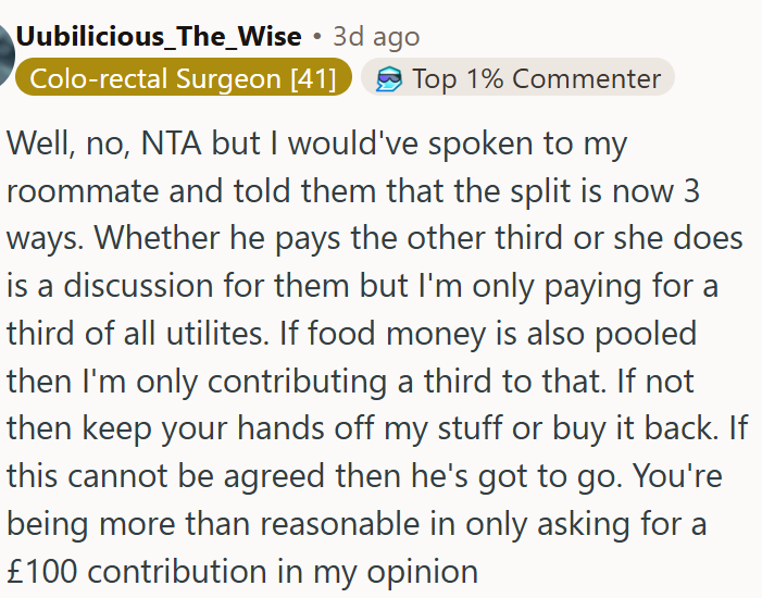 OP is being more than reasonable.