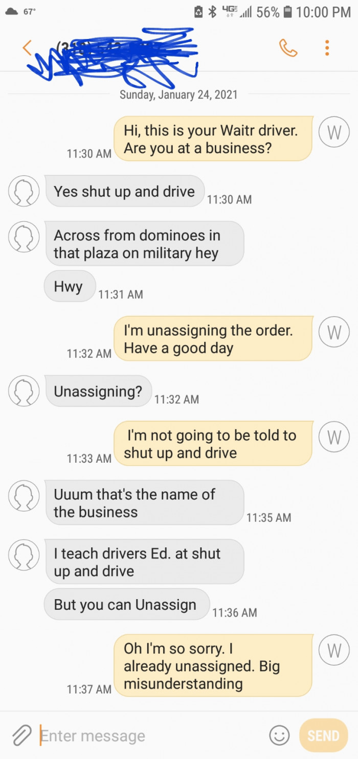 9. “So this happened to me today...”