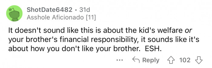 It sounds like OP is doing this out of spite.