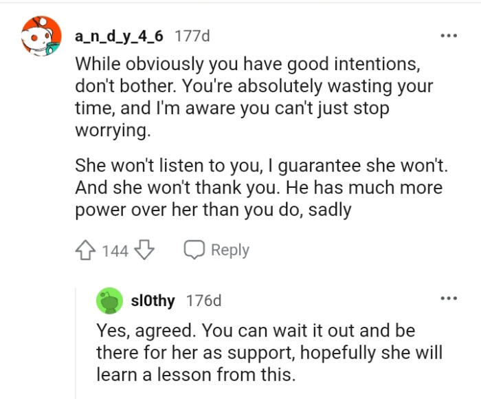 We've gathered some of the most upvoted comments from other Redditors for you to read through below