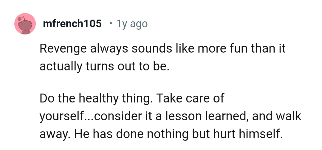 He has done nothing but hurt himself