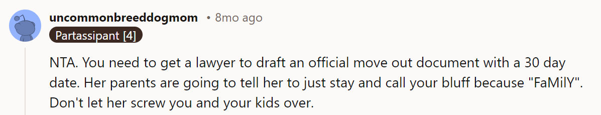 NTA, Her parents are her support structure, and as it is a matter of 1-2 years, it should not be that difficult to manage between them. As you have kids to look after, whose priority is first, it is not your lookout.