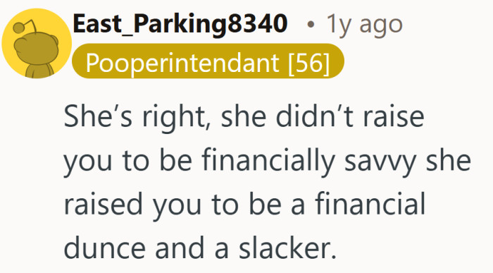 The sting is real, yet it circles back to the same truth. Building savings at 19 is not the mark of a slacker.