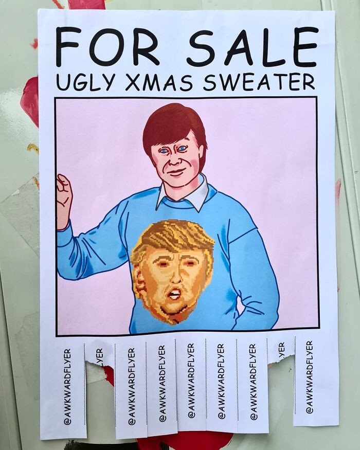 6. An ugly sweater is up for sale