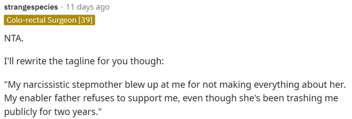 This comment really said it all, and it's a two-parter, so stay tuned for the second half, especially if you want a laugh.