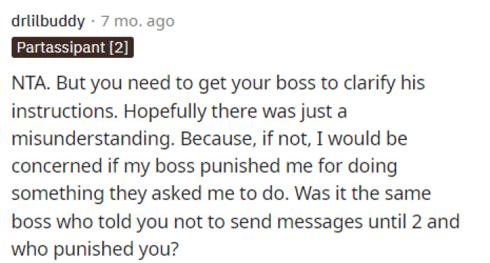 I would definitely make it clear that the instructions were confusing and that future instructions should be clearer to avoid misunderstandings.