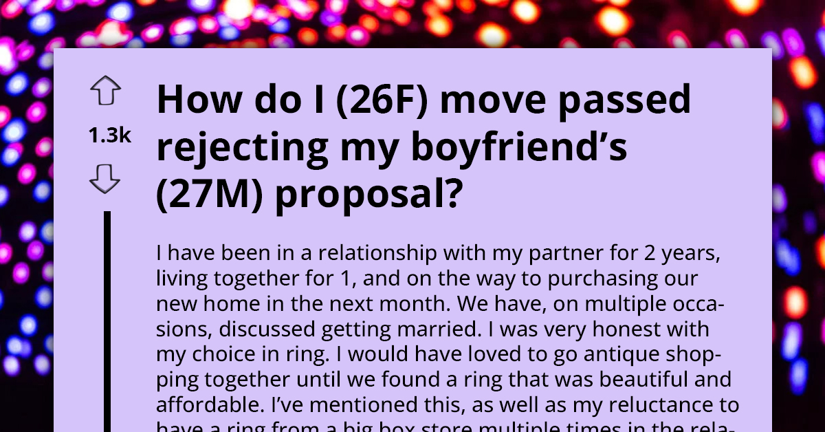 Lady Turns Down Proposal From Boyfriend Of Two Years Citing Lack Of Effort And Poor Choice Of Ring