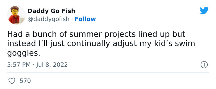 9. Summer is all about what the kids project, not yours