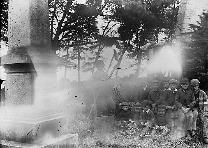"A Group Of Boys In The Churchyard"