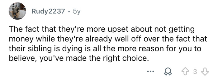 You made the right decision.