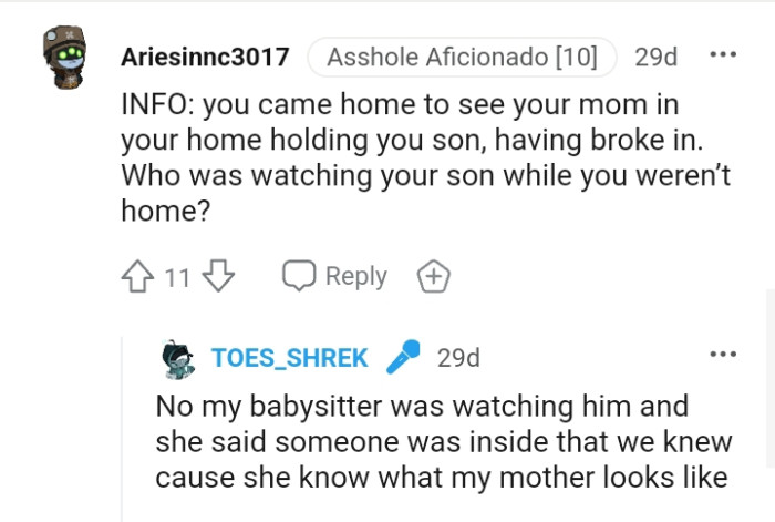 This Redditor Wants to Know Who Was Watching the OP's Son