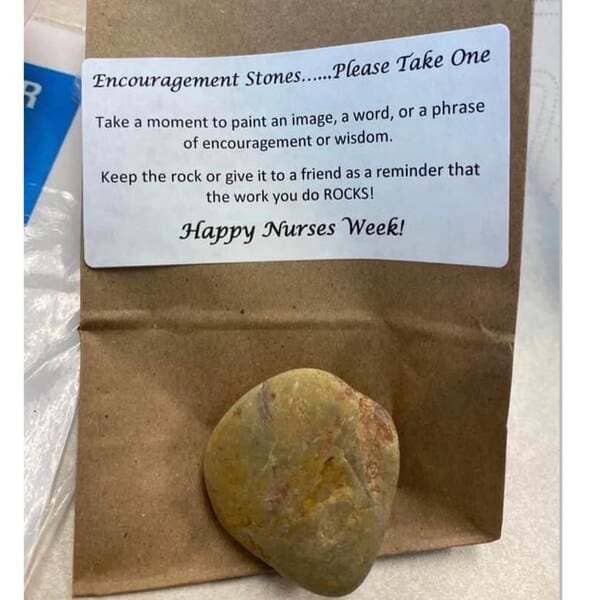 8. This was what Kaiser Permanente gave to their nurses to recognize them during nurses week.