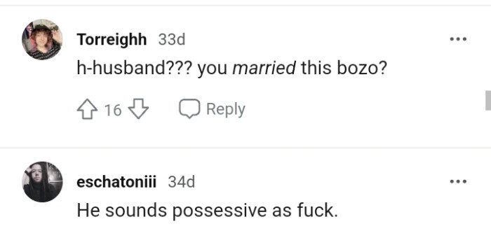 This Redditor can't believe the OP married such a person