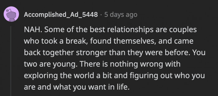There are couples that did what OP suggested, and they came out stronger