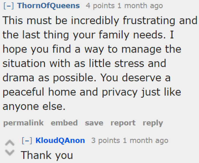 People just can't help but wish for the best for the OP.