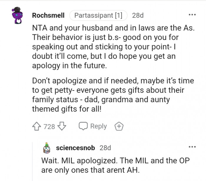 This Redditor Hopes That the OP Gets an Apology in the Future