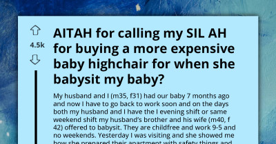 Parents Clash Over Babysitting Arrangements And Expensive Baby Chair