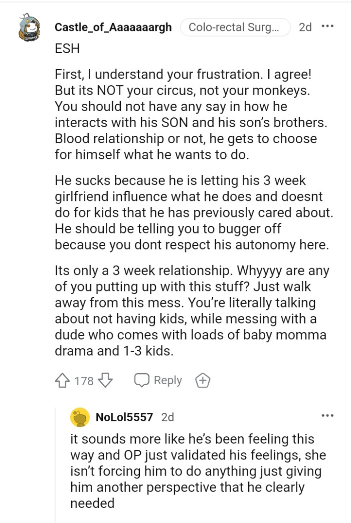 He gets to choose for himself what he wants to do