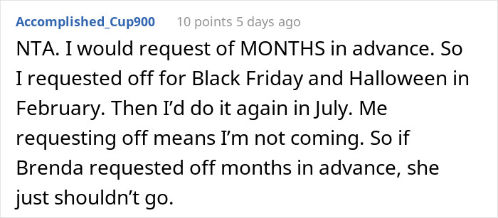 Not in your schedule, not your problem.