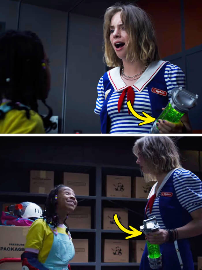 15. In season 3, when Robin and Erica were locked in a warehouse, they found a container with a mysterious substance.