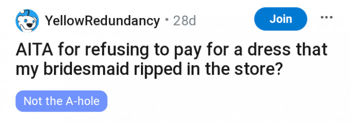 Dress shopping gone wrong