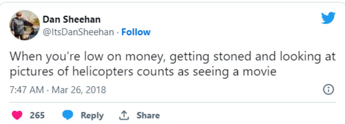 16. Looking for ways to have fun without spending a lot of money.