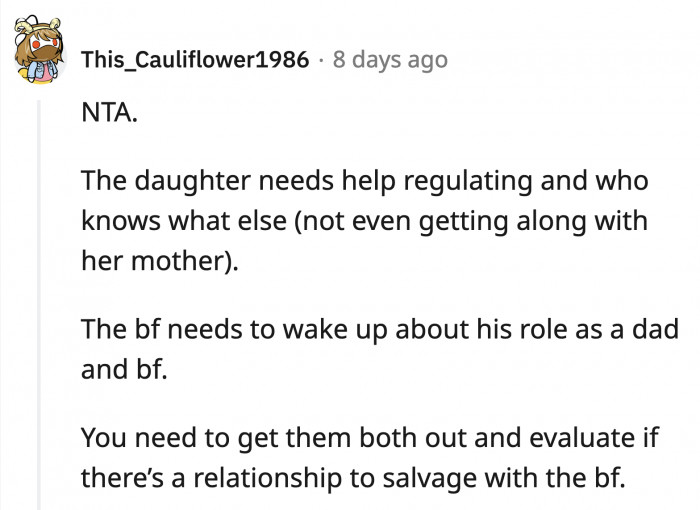 Based on what we read, even if there was a relationship to salvage, it's not worth saving.