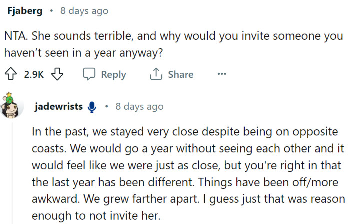 This Redditor asked a good question, and OP responded: