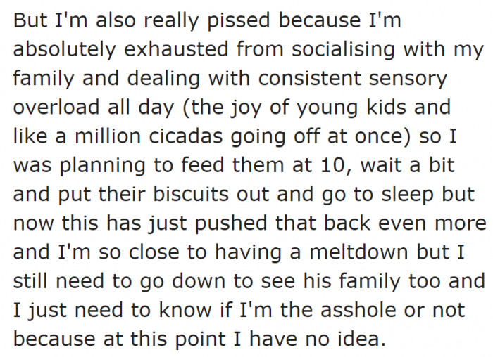 Was she wrong for overreacting? She asks the community.