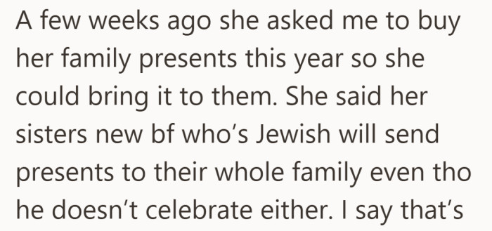 What began as a comparison to someone else quickly turned into a question of expectations.