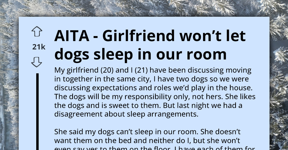 Man Refuses To Ban Dogs From The Bedroom Before Moving In With Girlfriend