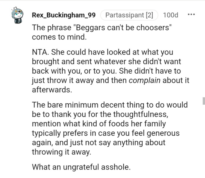 The bare minimum decent thing to do