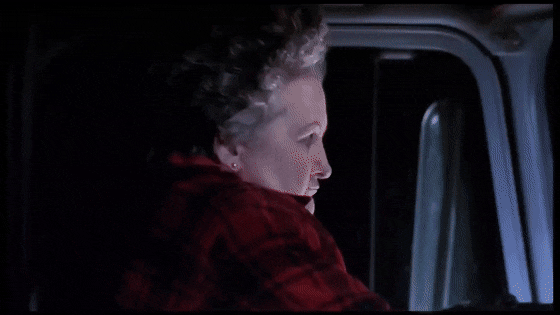 20. How you knew when to close your eyes during the Pee-wee's Big Adventure 'Large Marge' scene: