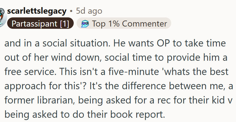 This isn't a five-minute 'what's the best approach for this'?