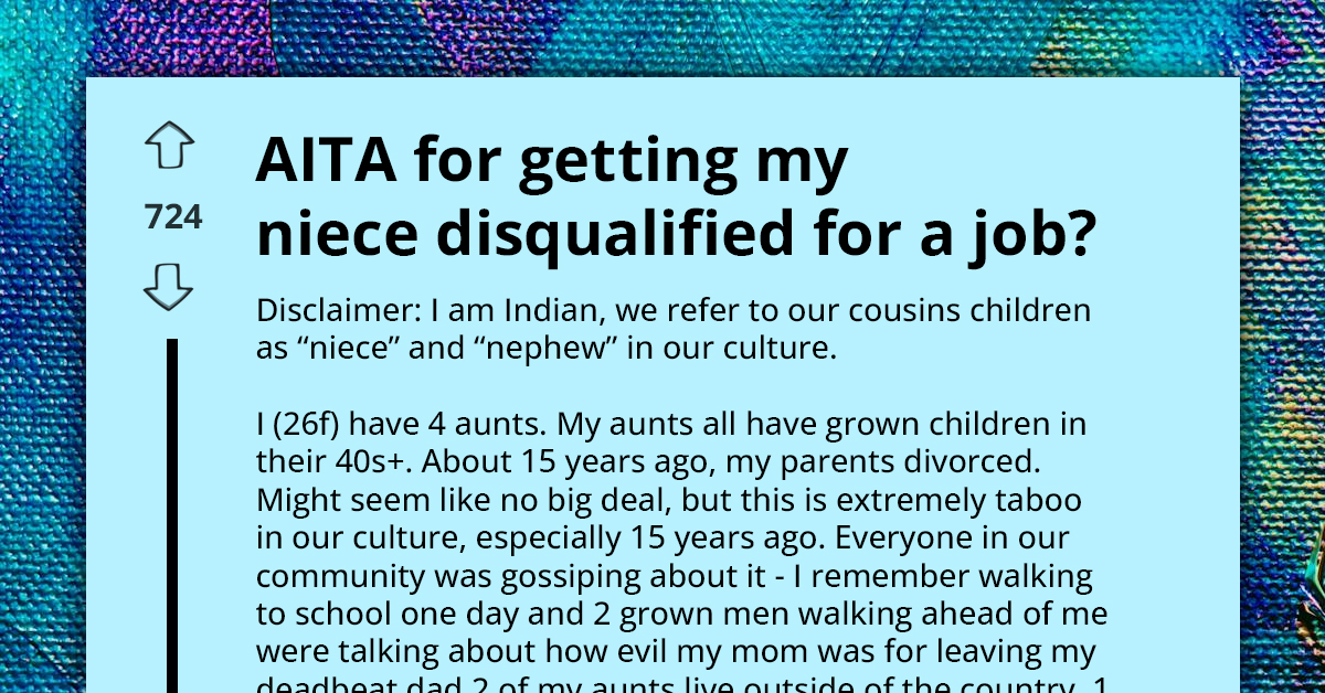 Government Employee Gets Applicant Banned For Lying, She's Aware They're Blood-Related But Has Never Met Her