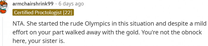 15. She started the rude Olympics