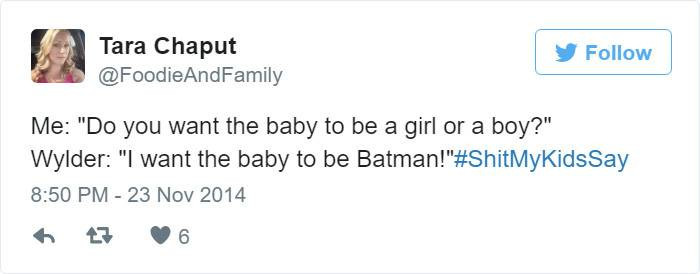 16. Who wouldn't love a Batman brother?