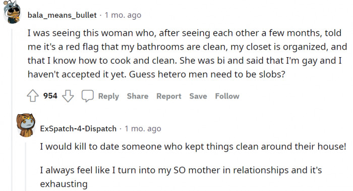 According to this Redditor, their partner told them that, 
