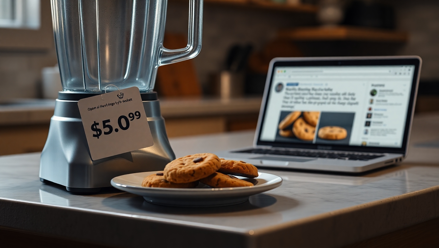 Reddit Post: AITA for wanting full payment after getting discounted blender and cookies?