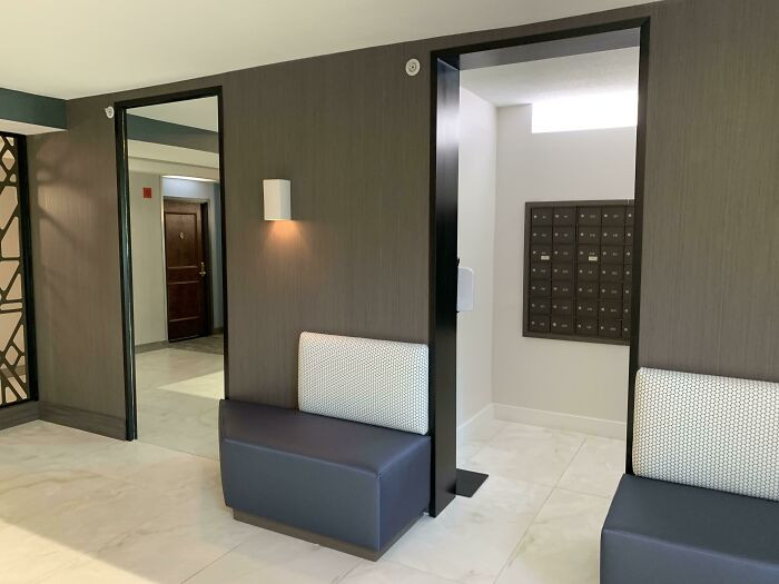 6. Which one is the mirror and which one is the door?