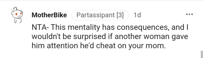 Your Dad's Mentality Has Consequences