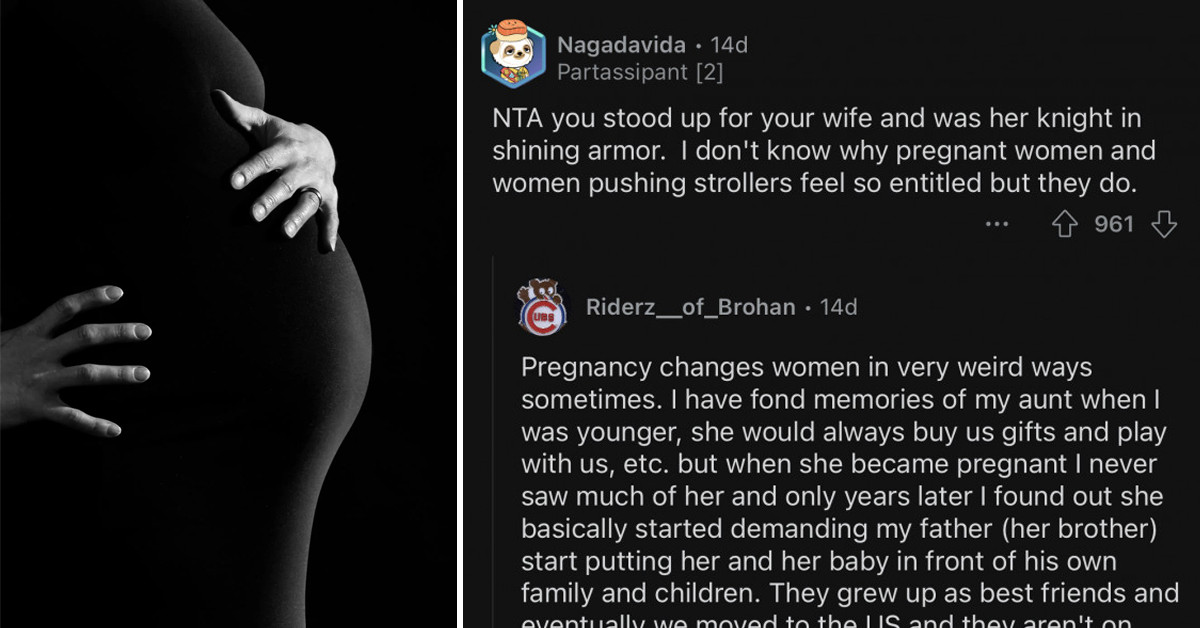 Pregnant Woman Insists On Taking Someone Else's Food Because She "Has a Baby To Nourish" And They Don't