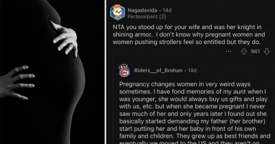 Pregnant Woman Insists On Taking Someone Else's Food Because She "Has a Baby To Nourish" And They Don't